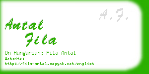 antal fila business card